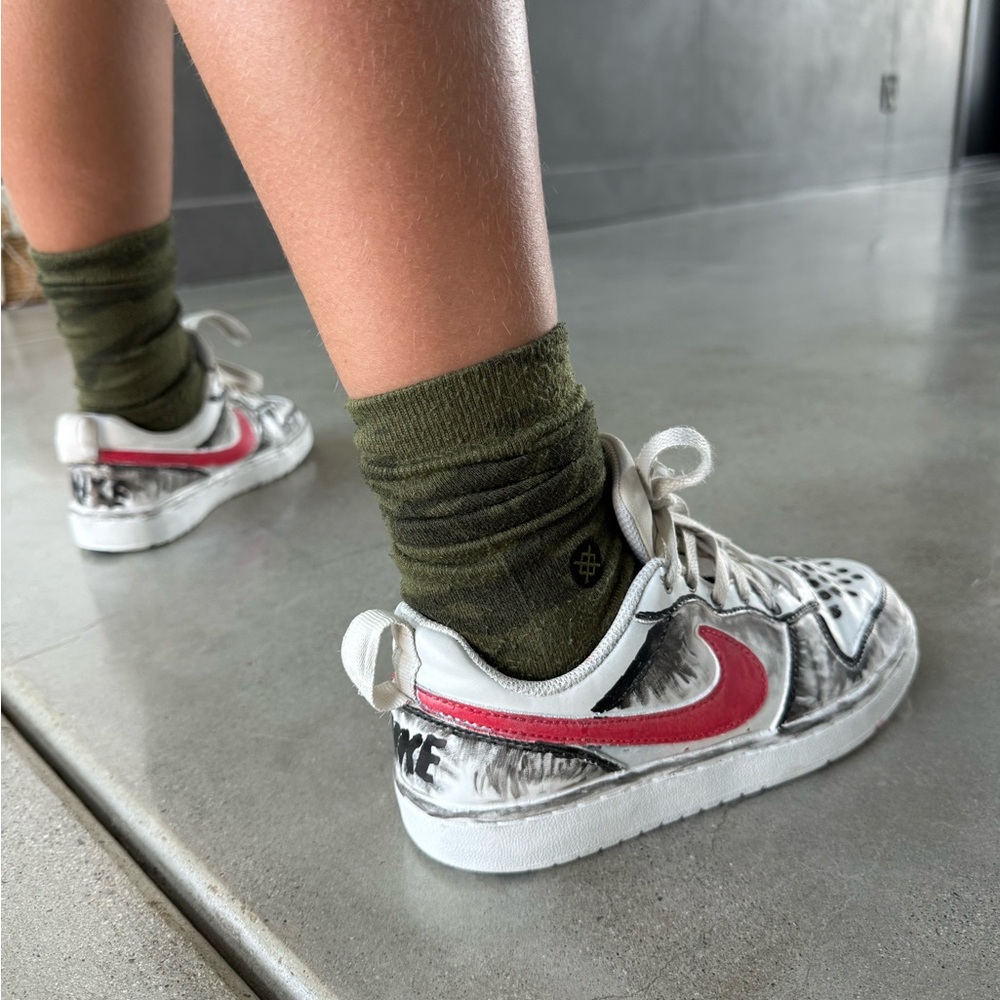 Nike Kids' Customized with Fabric Paint Sneakers - 2 Pair in size 4Y